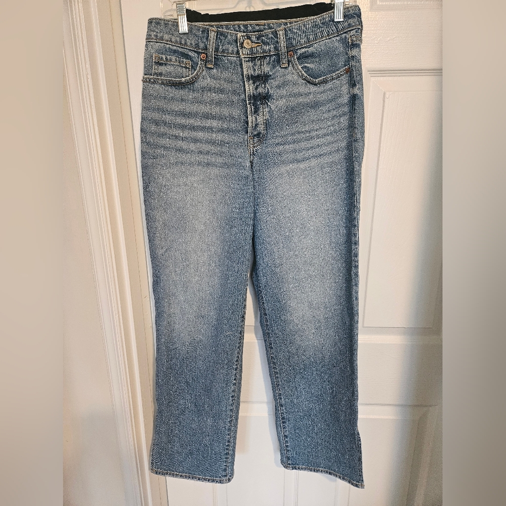 Old Navy Blue Skinny Jeans with Natural Fading